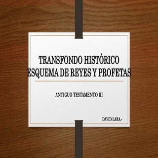 Esquema reyes y profetas