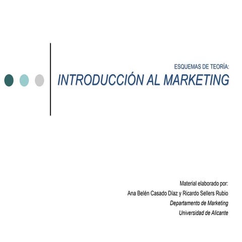 Esquemas de introduccion al marketing