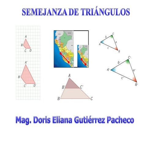 Esquema semejanza de triángulos