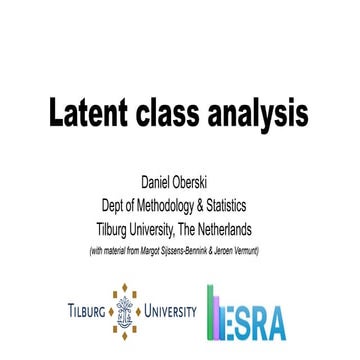 ESRA2015 course: Latent Class Analysis for Survey Research