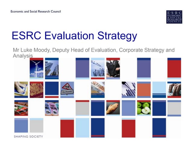 ESRC Evaluation strategy