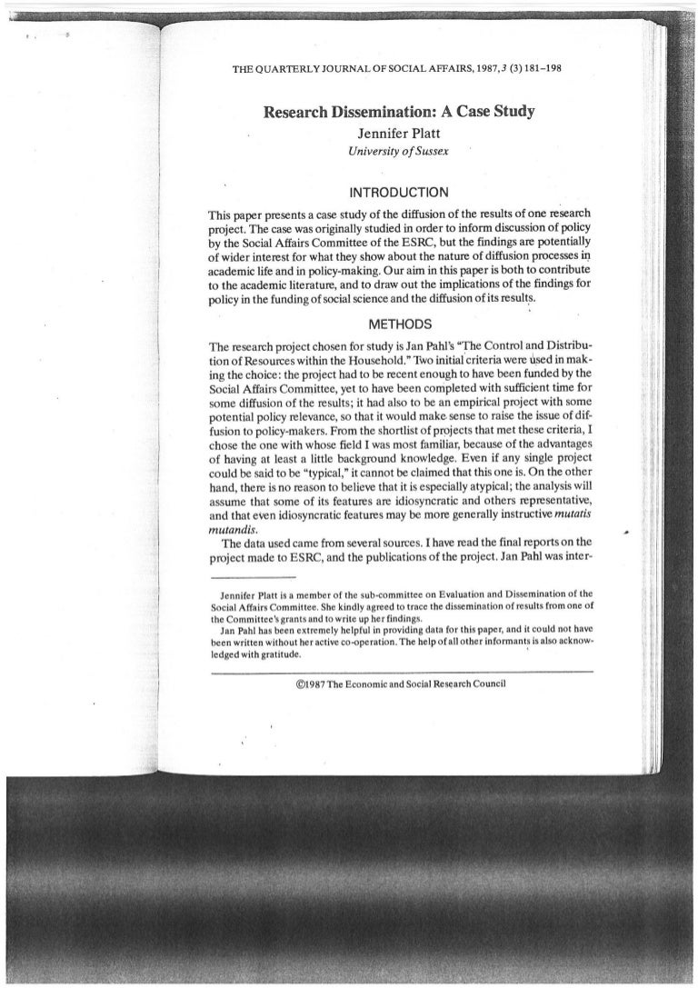 Importance of dissemination of information picture