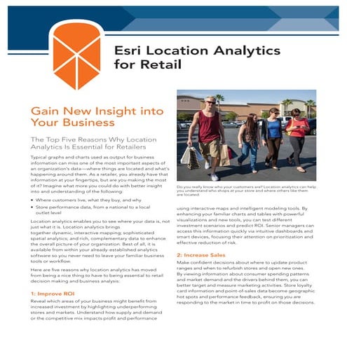 Esri Location Analytics for Retail