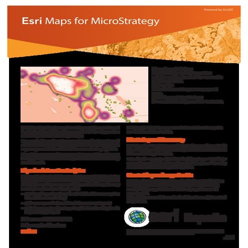 Esri Maps for MicroStrategy (castellano) | PDF