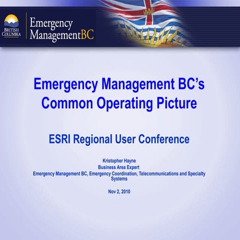 BCeMap Common Operating Picture | PPT