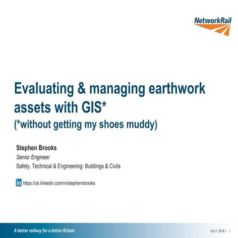 Esri Scotland Conf 2016   Network Rail