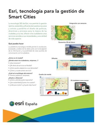 Tecnología Esri para la Gestión de SmartCities