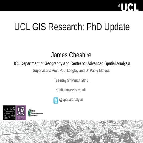 GIS Research at UCL