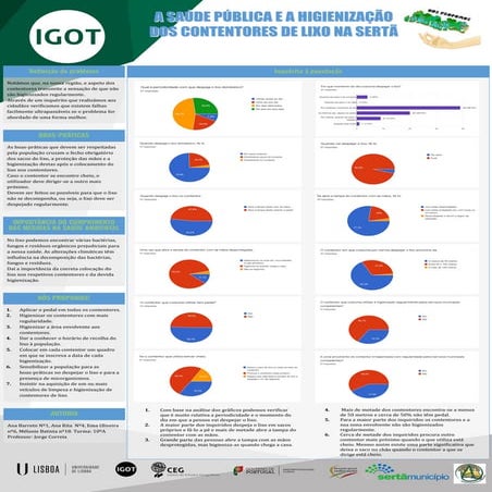 ESS -"A saúde publica e a higienização dos contentores de lixo na Sertã"