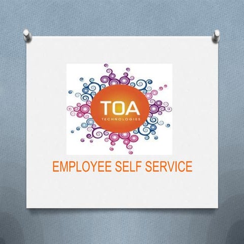 Employee Self Service | PPTX