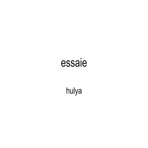 Essaie