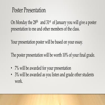 Presentation Instructions ENG 101 Section 7 