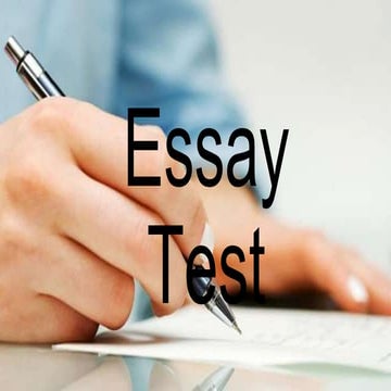 Essay Test