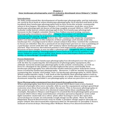 How landscape photography and it’s industry developed since Niépce’s “Urban L...