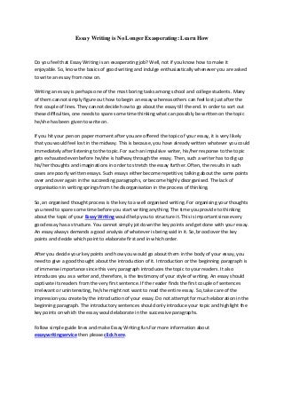 Characteristics of essay writing image