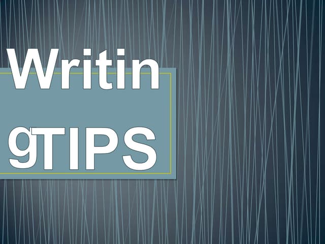 Essay-Writing Tips