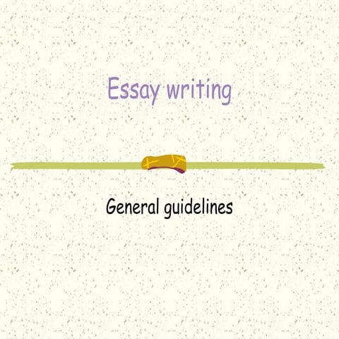 Essay writing 1
