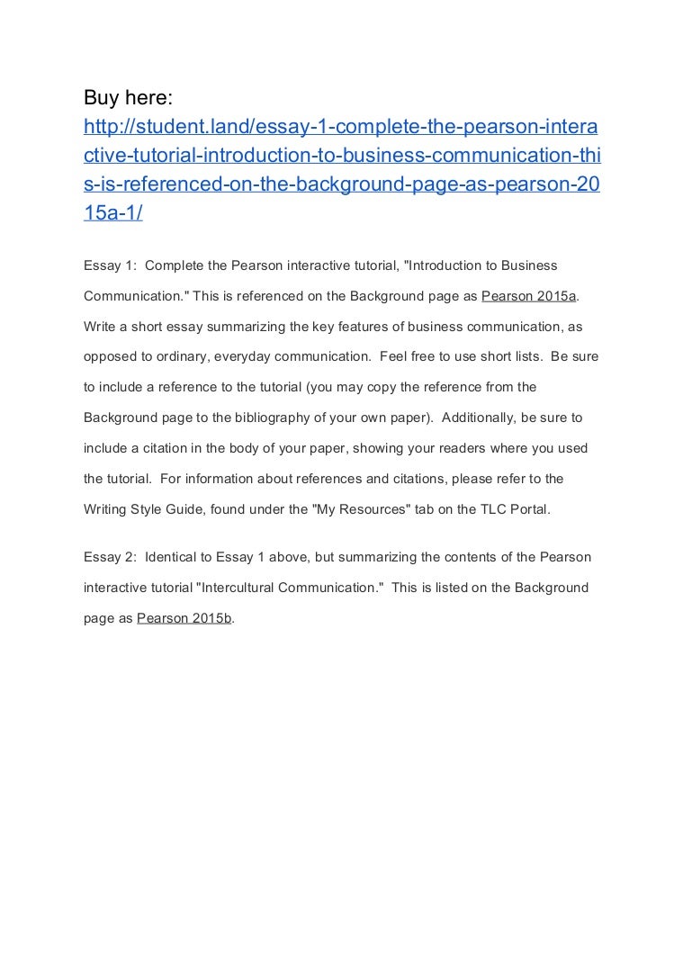 English As A Second Language Essay English Language Essay Topics also The Yellow Wallpaper Essays Essay Complete The Pearson Interactive Tutorial Introduction To Is Psychology A Science Essay
