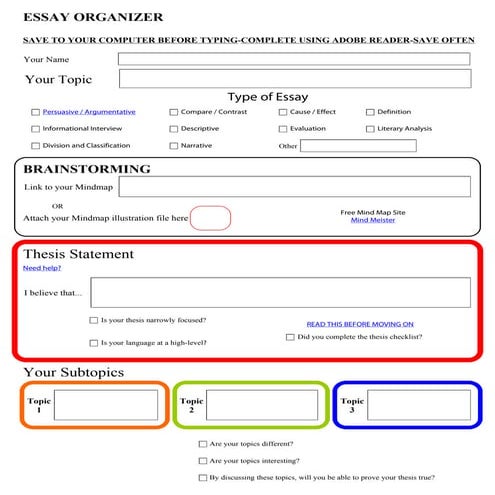 Essay%20 Organizer