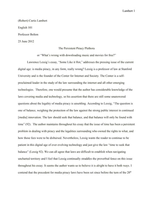 Mp3 piracy essay 08 image