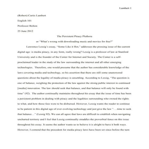 Essay 2 text analysis second draft english 101 bolton 20 june 2012