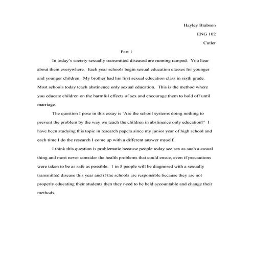 Essay  4 Part 1