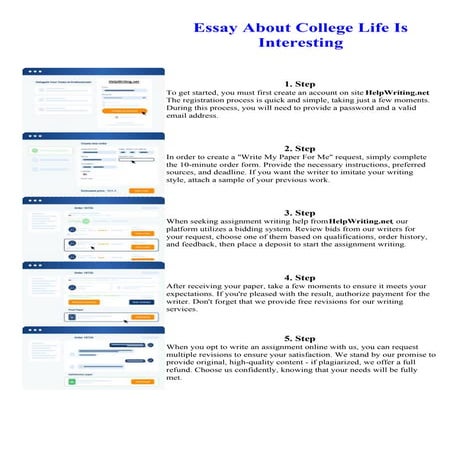 Essay About College Life Is Interesting. Online assignment writing service.