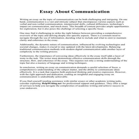 Essay About Communication.pdf