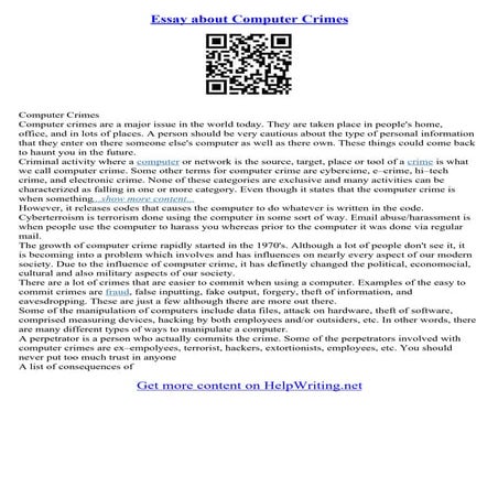 Essay About Computers