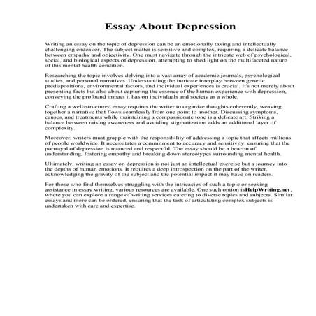 Essay Suicide. North Carolina A&T State University | PDF
