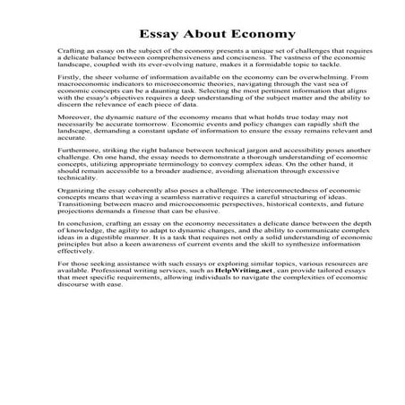 Essay About Economy.pdf