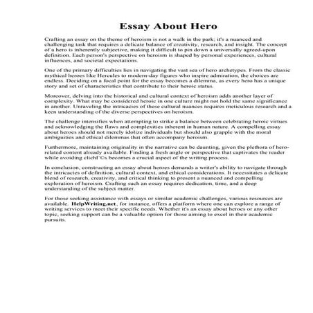 Essay About Hero.pdf