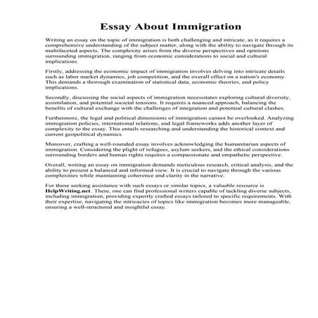 Essay About Immigration.pdf