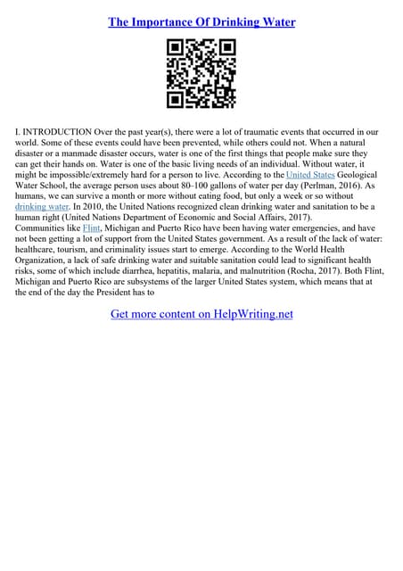 Essay About Importance Of Water Pdf Essay About Importance Of Water Pdf