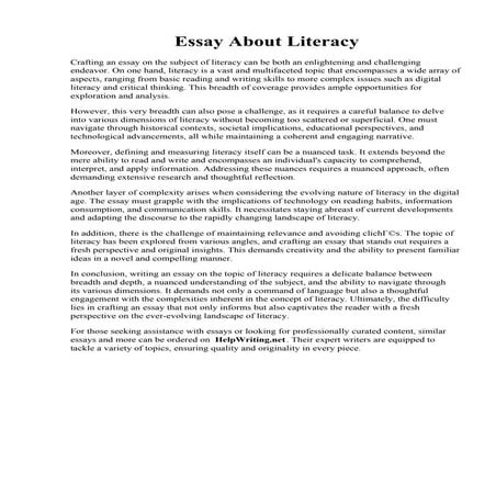 Essay About Literacy.pdf