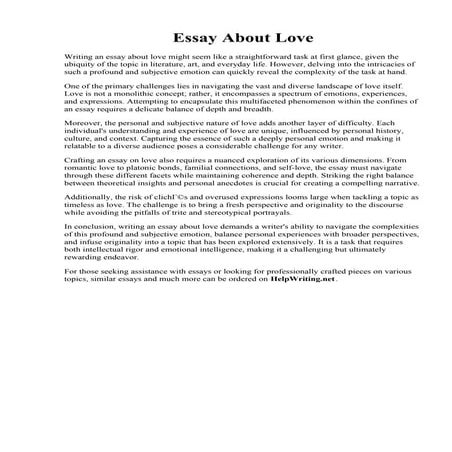 Essay About Love.pdf
