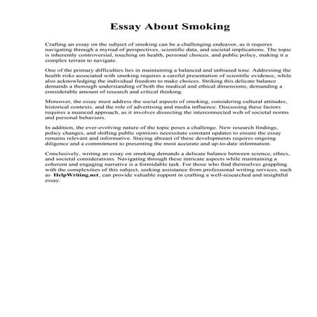 Essay About Smoking.pdf