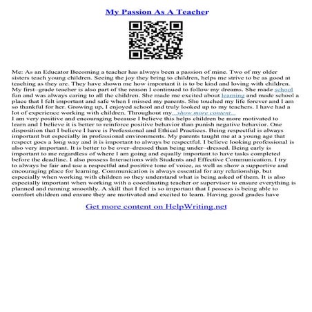 Essay About Teachers