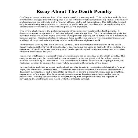 Essay About The Death Penalty.pdf