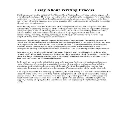 Example Of A Rough Draft Essay | PDF