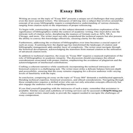 Essay Bib. Vaughn College of Aeronautics and Technology