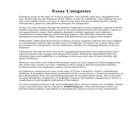 Example For Argumentative Essay | PDF