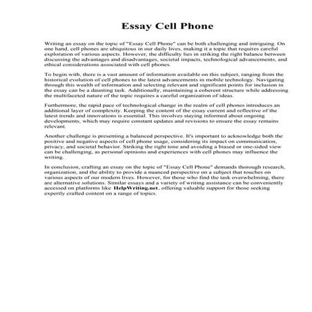 Essay Cell Phone.pdf