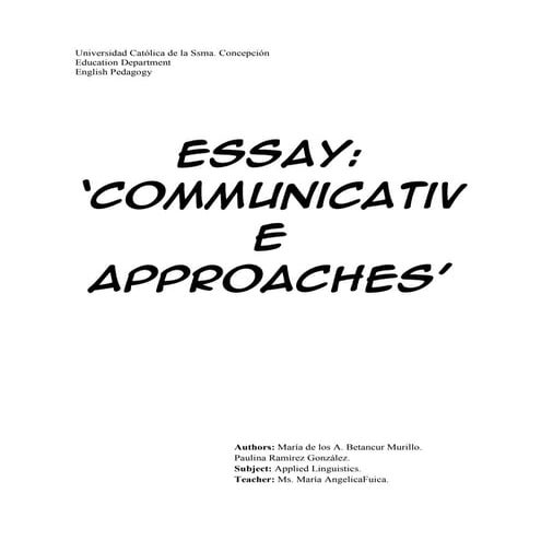 Essay-Communicative_Approaches-Applied_Linguistics