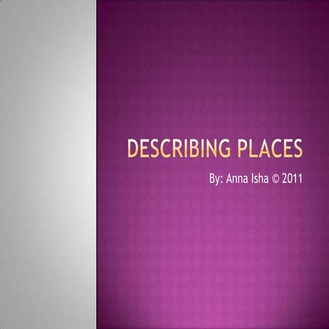 Essay descriptive scene island