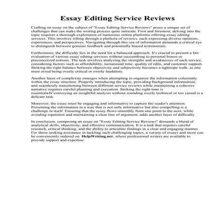 Essay Editing Service Reviews.pdf