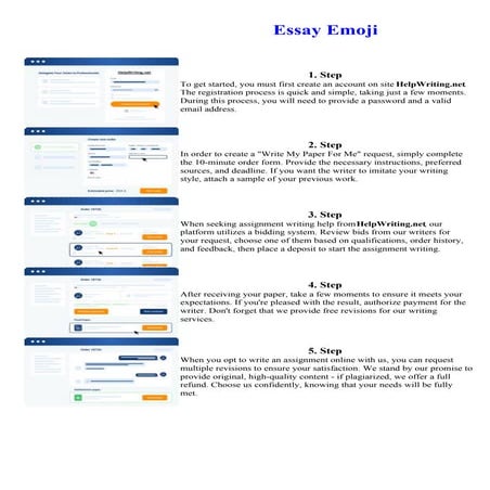 Essay Emoji. Online assignment writing service.