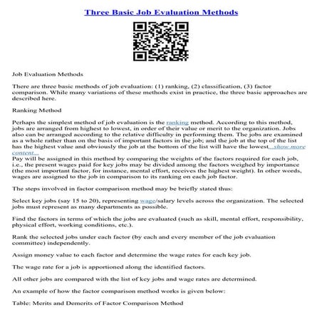 Essay Evaluation Method