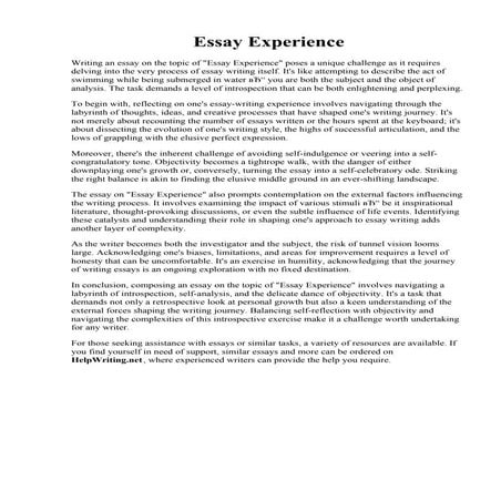 Essay Experience.pdf