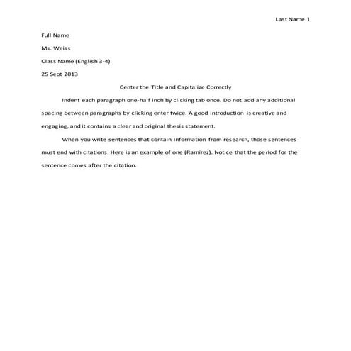 Essay format template | DOCX